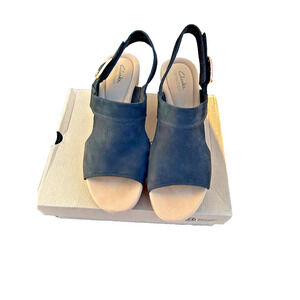 Clarks Gisele Rose Women’s 11M Black Slingback Sandals 26177156